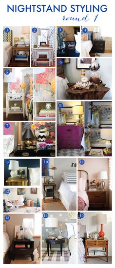 a collage of photos showing different types of furniture