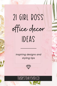 21 Girl Boss Office Decor Ideas: Inspiring Designs & Styling Tips Office Decor Modern Chic, Women Office Wall Decor, Wall Office Design Creative, Home Office Woman Work Spaces, Decorating My Work Office, Cubicle Contact Paper Office Decor, Office Decor In Office Building, Call Office Decor, Office Diy Ideas Workspaces