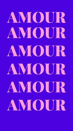 the words in pink on a purple background