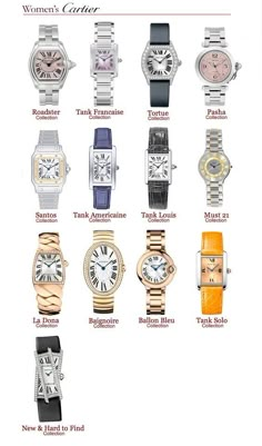 Watches Collection, Women's Watches, Cartier, White