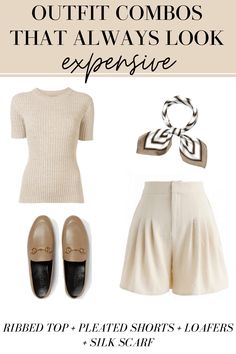 Expensive Outfits, Classic Outfits For Women, Chic Clothing Style, How To Look Expensive, Outfit Combos, Loafers Outfit, Classic Style Outfits, Look Expensive, Expensive Clothes