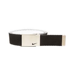 Give your accessories collection a refresh with this women's reversible belt from Nike. Give your accessories collection a refresh with this women's reversible belt from Nike. Fits up to size 42 waist Plaque buckle with Nike Swoosh logo Reversible designFABRIC & CARE Polyester Spot clean Imported Size: One Size. Color: Black. Gender: female. Age Group: adult. Nike Fits, Accessories Guide, Nike Swoosh Logo, Reversible Belt, Swoosh Logo, Belt Black, Accessories Collection, Nike Swoosh, Buckle Belt