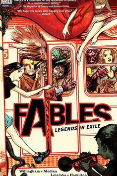 the cover to fables legend's n exile by william mellota