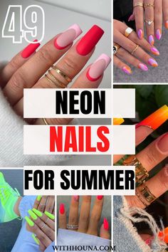 Are you into the trend of neon nails? We've been obsessed over these neon nail designs and these vibrant neon nail colors for summer. Thus, we've got you everything from neon nail ideas summer, neon nail inspo, neon nail designs, neon nail ideas bright colors, short neon nails, pink neon nails design, green neon nails design, neon nail ideas, bright neon nail designs, and so much more.