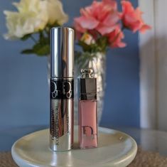 Dior Addict Lip Maximizer 2 Ml Dior Show Iconic Overcurl Mascara 090 Noir /Black 4g Dior Powder, Dior Mascara, Lip Maximizer, Dior Addict Lip Maximizer, Makeup 40, Red Lipstick Matte, Makeup Dior, Dior Shop, Dior Cosmetics