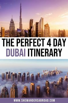 the perfect 4 - day dubai itinerary is on sale for $ 1, 500