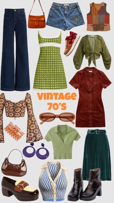 70’s Outfit, 70 Outfits, Moda Hippie, Outfits 70s, Fest Outfits, Mode Hippie