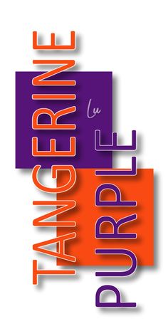 an orange and purple logo with the words, tangerine