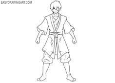 an outline drawing of a man in a robe and shorts with his hands on his hips