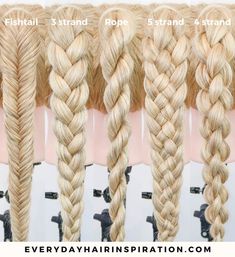 Braids In A Ponytail, Easy Braids For Beginners, Rope Braid Tutorials, Basic Braids, Braids For Beginners, Youtube Photo, 5 Strand Braids, Baby Girl Hairstyles Curly, Four Strand Braids