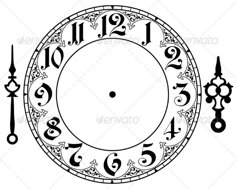 an old clock with roman numerals and numbers on the face stock photo - 549