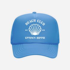 Elevate your beachside look with our UH Beach Club Trucker Hat! Designed with a breathable mesh back and an adjustable strap, this hat guarantees a comfortable fit for all head sizes. Product Details Unisex One Size Fits All Adjustable Strap Made with Love Summer Snapback Trucker Hat With Upf 50+, Summer Lightweight Snapback Trucker Hat, Lightweight Summer Trucker Cap, Lightweight Summer Trucker Hat, Lightweight Snapback Trucker Hat For Summer, Summer Trucker Hat With Upf 50+ And Curved Brim, Summer Beach Sun Hat With Curved Bill, Curved Bill Sun Hat For Summer Beach, Summer Beach Baseball Cap With Curved Bill