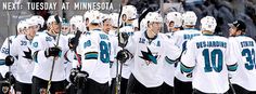 the san jose sharks huddle together before their game against the vancouver maples on sunday