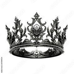 Fantasy Crown Design, Dark Fantasy Crown, Black King Crown, Mens Crown, Simple Crown, Fantasy Crown, Cd Cover Design, Black Crown, Costume Parties