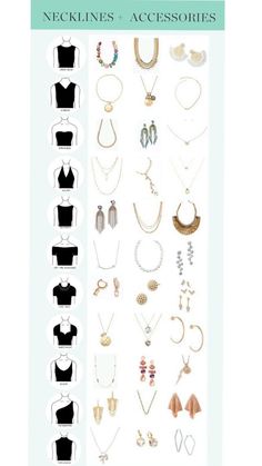 Necklace For Neckline, Necklace Guide, Stylish Outfits Casual, Jewelry Hacks, Jewelry Knowledge, Colour Combinations Fashion, Dressing Sense, Fashion Design Patterns, Fashion Top Outfits