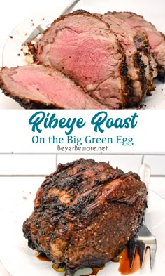 ribeye roast on the big green egg