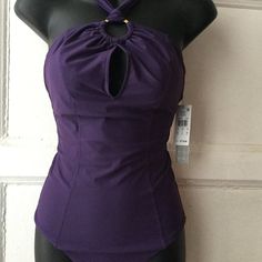 Brand New Never Used - No Rips, Snags, Or Tears Purple Bathing Suit, Bathing Suit, Color Purple, Womens Swim, Bathing Suits, Swimming, Size 6, One Piece, Brand New