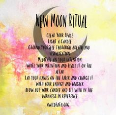 Use this new moon ritual from Ana at A Wild Path New Moon Ritual, Magical Moon, Moon Ritual, Full Moon Ritual, Flower Moon, Moon Witch