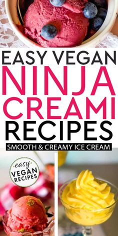 easy vegan ninja cream recipes for smoothies and creamy ice cream