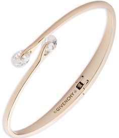 From Givenchy&#x2C; the Crystal Bypass Cuff Bracelet features:Cuff braceletPlated brass Hinge closureApprox. 2.4" diameterImported. Gold Cuff Bracelet, Brass Hinges, Gold Bracelet Cuff, Gold Cuffs, Jewelry Lookbook, Hinged Bracelet, Bracelet Cuff, Gold Crystal, Rhinestone Jewelry