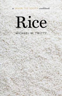 the cover of rice by michael w twity, which is written in black and white