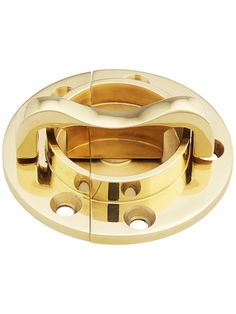 an image of a gold plated metal object