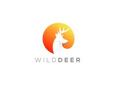 the logo for wild deer, which is designed to look like an antelope