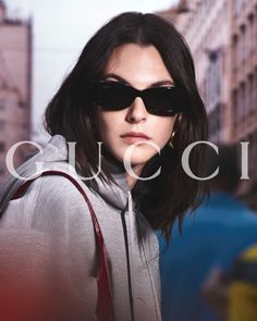 Feels like home.

Against a sunlit cityscape of Milan, Vittoria Ceretti appears in the new Gucci Eyewear Spring Summer 2024 campaign by Creative Director Sabato De Sarno. Trendy Glasses, New Sunglasses