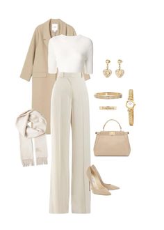 Business Savvy Outfits, Dinner At Nobu Outfit, Teen Professional Outfits, Real Estate Outfits For Women Summer, Beige Trousers Outfit Classy, Outfits For Family Gathering, Boss Babe Aesthetic Outfit, Rich Looking Outfits Classy, My Outfit Aesthetic