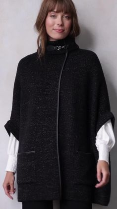 Layer on a fashionable look with this Women's LC Lauren Conrad Luxe Cape. Click on this WOMEN'S GUIDE to find the perfect fit and more! FEATURES Subtle shimmer Arm openings Buckle closure Heavyweight constructionFIT & SIZING One size fits mostFABRIC & CARE Acrylic Spot clean Imported Color: Black. Gender: female. Age Group: adult. Black Shawl Cape For Fall, Cozy One Size Shawl Cape, Oversized Winter Cape Shawl, Cozy Black Cape Outerwear, Oversized Cozy Cape Poncho, Lauren Conrad Dress, Lauren Conrad Collection, Kohls Dresses, Fall Winter Wardrobe