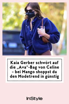 Kaia Gerber schwört auf die „Ava“-Bag von Celine. Bei Mango gibt's eine Tasche, die dem Modetrend ziemlich ähnlich sieht und viel günstiger ist. Kaia Gerber, Look Alike, Fashion Trend, Ugg Boots, Free People, Fashion Trends