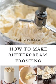 how to make buttercream frosting for cakes and cupcakes