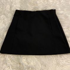 Zara Skirt Size M Brand New With Tags Color Black Measurements In The Pictures Long 15” Waist 29” (C3) Cheap Chic Zara Mini Skirt, High Waist Black Skort With Lined Skirt, High Waist Black Lined Skort, Zara Black Pencil Skirt, Black Pencil Skort With Lined Skirt, Black Short Lined Skirt, Casual Black Skort By Zara, Zara Stretch Skort With Lined Skirt, Zara Black Casual Skort