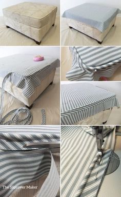 the instructions for how to make an upholstered bed