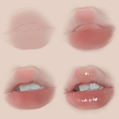 four images of lips with different shapes and sizes