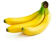 three bunches of bananas sitting next to each other