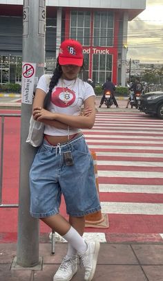 #fit Celana Fashion, Asian Streetwear, Streetwear Girl, Streetwear Inspo, Downtown Outfits, Swaggy Outfits