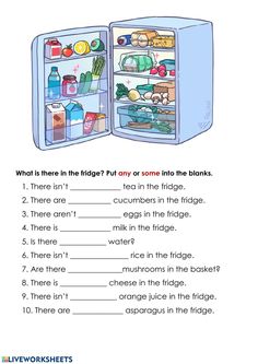 an open refrigerator is shown with the words what is there in the fridge? or some like