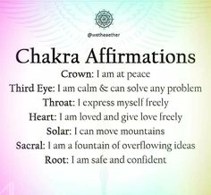 Pin by Sylvia Thompson on Affirmations in 2022 | Chakra healing meditation, Chakra affirmations, Healing affirmations Intentions For Energy Healing, Remove Blockages Affirmations, Chakra Prayers, Chakra For Beginners, Self Affirmations, Chakra Healing Meditation, Chakra Health