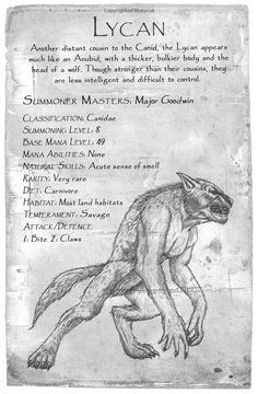 an old book page with a drawing of a wolf on it's back side