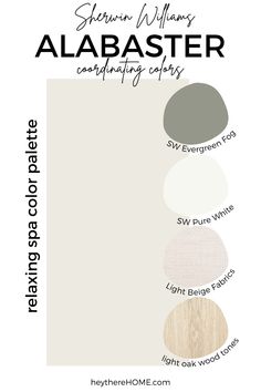 the color scheme for sheryl williams's new paint palette, featuring different shades