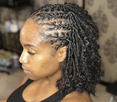 Twisted Back Loc Styles, Locs Hairstyles Cornrows, Short Women Loc Styles, Homecoming Hairstyles Dreads, Loc Styles Cornrows, Retwist Styles For Thick Locs, Loc Hairstyles For Short Starter Locs, Dreadlock Cornrows Women, Loc Styles For Medium Locs