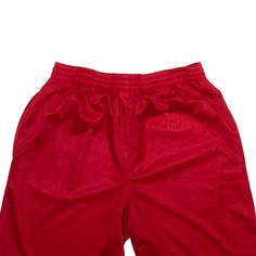 Item is in used condition. Plucking to overall shorts, reflected in price. >Size: M >Waist Size: 28" >Inside Leg: 7" >Rise: 12" >Hem: 12" Red Short Length Bottoms For Streetwear, Red Short Bottoms For Streetwear, Red Athletic Shorts For Sports, Red Moisture-wicking Bottoms For Streetwear, Red Bottoms With Built-in Shorts For Streetwear, Sporty Red Short Athletic Shorts, University Red Sporty Athletic Shorts, Functional Red Athletic Shorts, Red Athletic Shorts For Streetwear