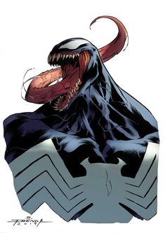 an image of a monster with its mouth open and fangs out, as if it were from the comics