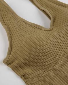 Details: Essential ribbed cami top Top Length: Cropped Sleeve Length: Sleeveless Materials:95% Polyester + 5% Spandex Scoop Neck Tank Top, Ribbed Tank Top, Cami Crop Top, Halter Crop Top, Swimsuit Set, Ribbed Tank Tops, Maxi Dresses Casual, Black Khakis, Crop Top Blouse