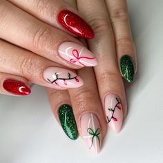 Snowman Nails, Candy Cane Nails, Colorful Nails, Nail Swag, Xmas Nails, Christmas Nail Designs