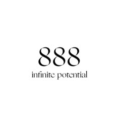 the infinite potential logo is shown in black and white