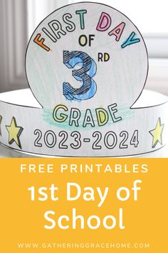 the first day of school is free printables for students to use in their classroom