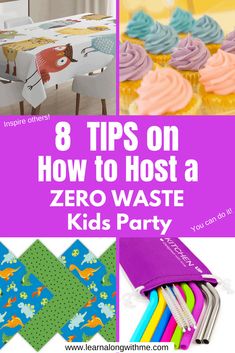 How to Host a Zero Waste Kids Birthday Party [8 Simple Tips] - Learn Along with Me Eco Friendly Birthday Party, Winter Birthday Parties, 6 Birthday, Eco Friendly Kids, Work Diy, Winter Birthday, Princess Birthday Party, 1st Bday, Princess Birthday