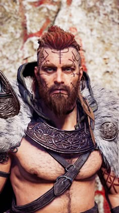 Nordic Makeup Viking Man, Celtic Warriors Men, Mens Viking Makeup, Viking Makeup Men, Male Viking Makeup, Viking Make Up Men, Viking Costume Men, Vikings Men, Viking Face Paint